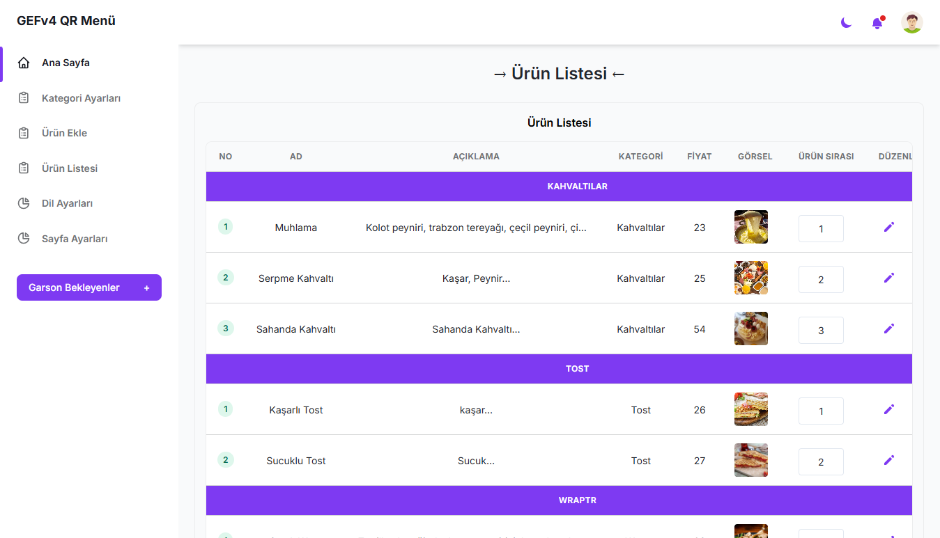 QR Menu 1 - Görsel 6
